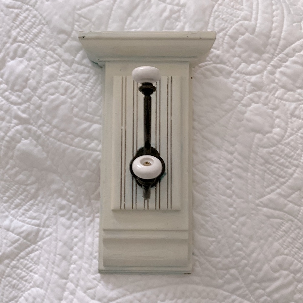 Cream shabby chic inspired decorative wall hook